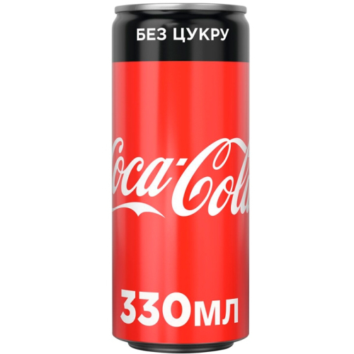 Coca-Cola 0.33 л, zero ж/б
