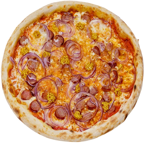 Піца з мисливськими ковбасками