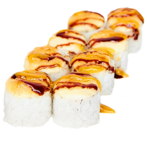 Рол з печеним лососем