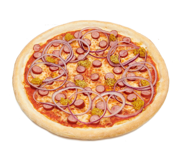 Акційна Піца з мисливськими ковбасками